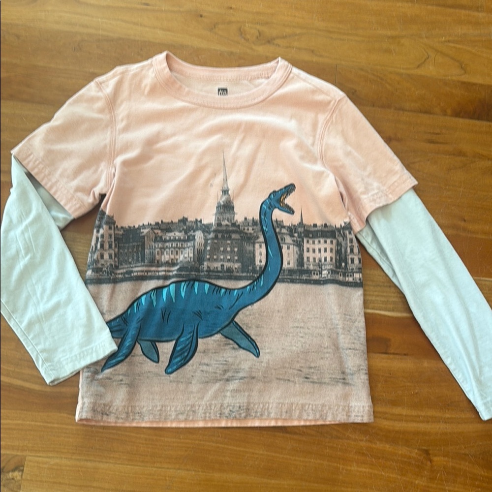 Tea Kids Long Sleeve Dinosaur Shirt